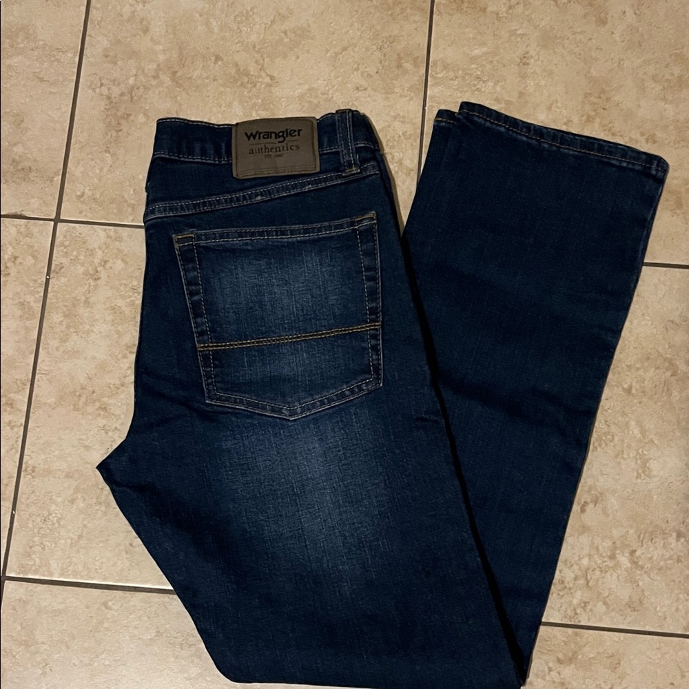 Wrangler Women's Dark Blue Straight Leg Jeans
